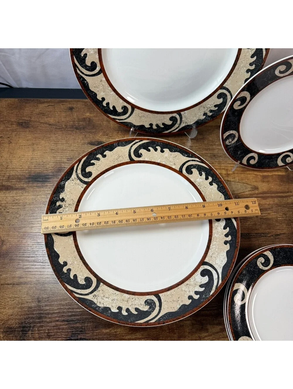 Sasaki Pompeii by Loretta Agro 16pc China Set Dinner Salad Soup Bowls Japan